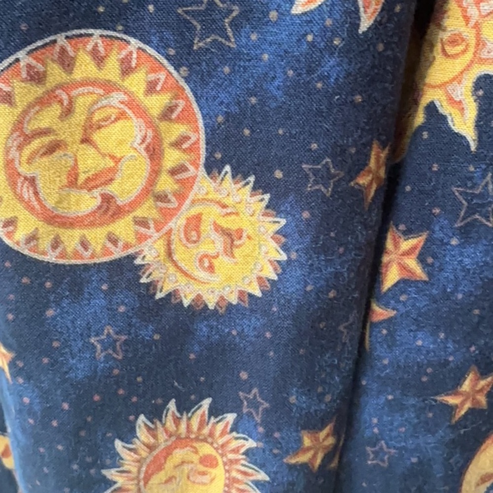 Celestial Sun Moon and Stars Short Sleeve Romper - Picture 6 of 10